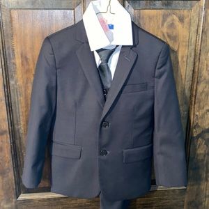 Boys formal suit includes all pieces shown and wore once and dry cleaned